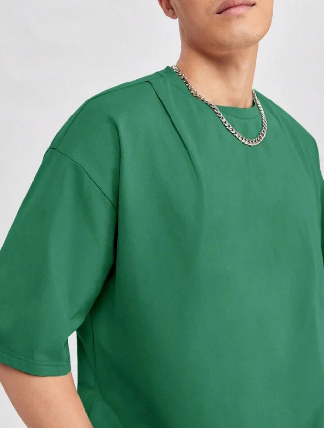 Simple Oversize T Shirt | Green Unisex