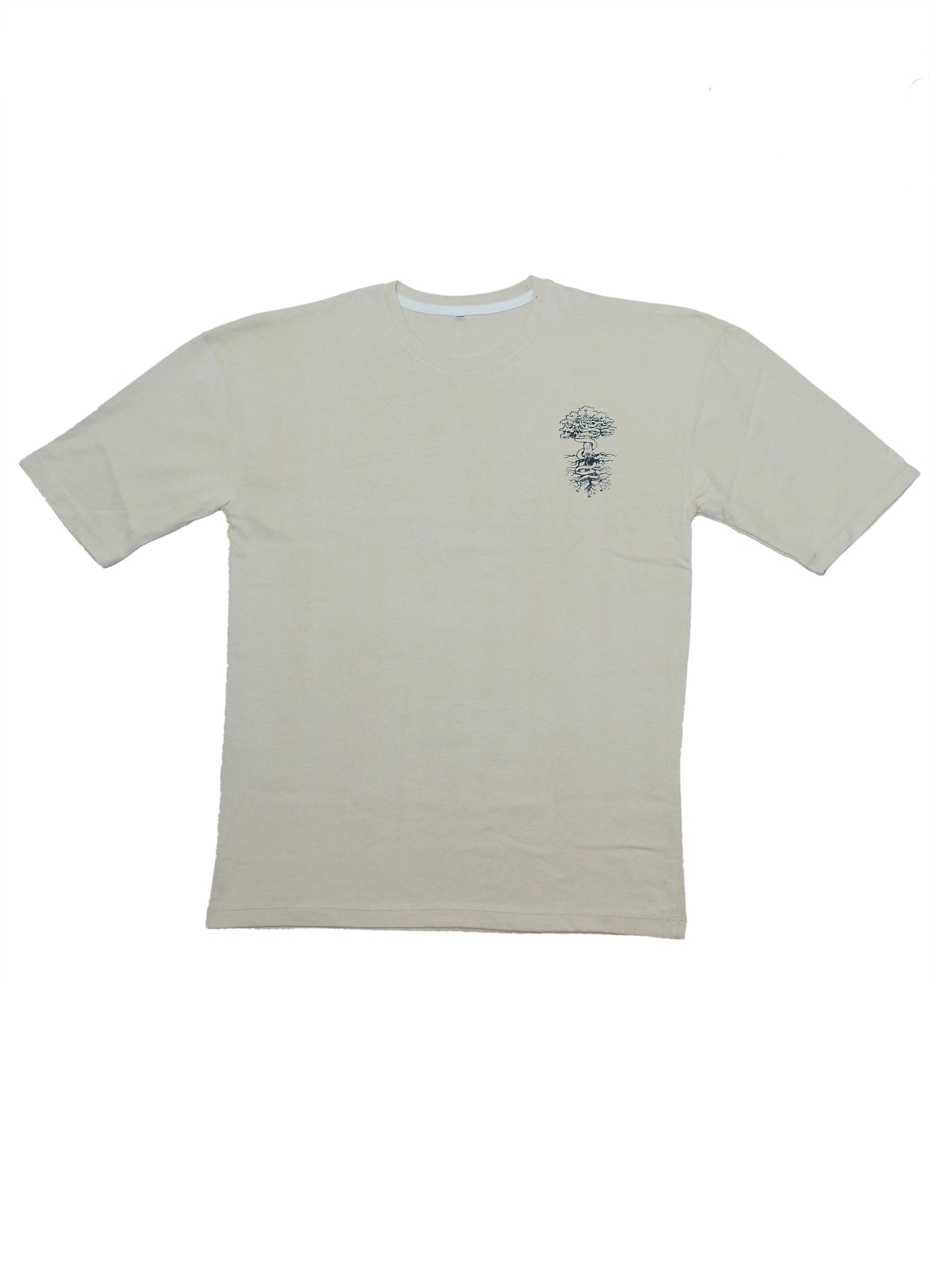 Deeply Rooted Graphic Drop Shoulder Shirt | Off White Unisex
