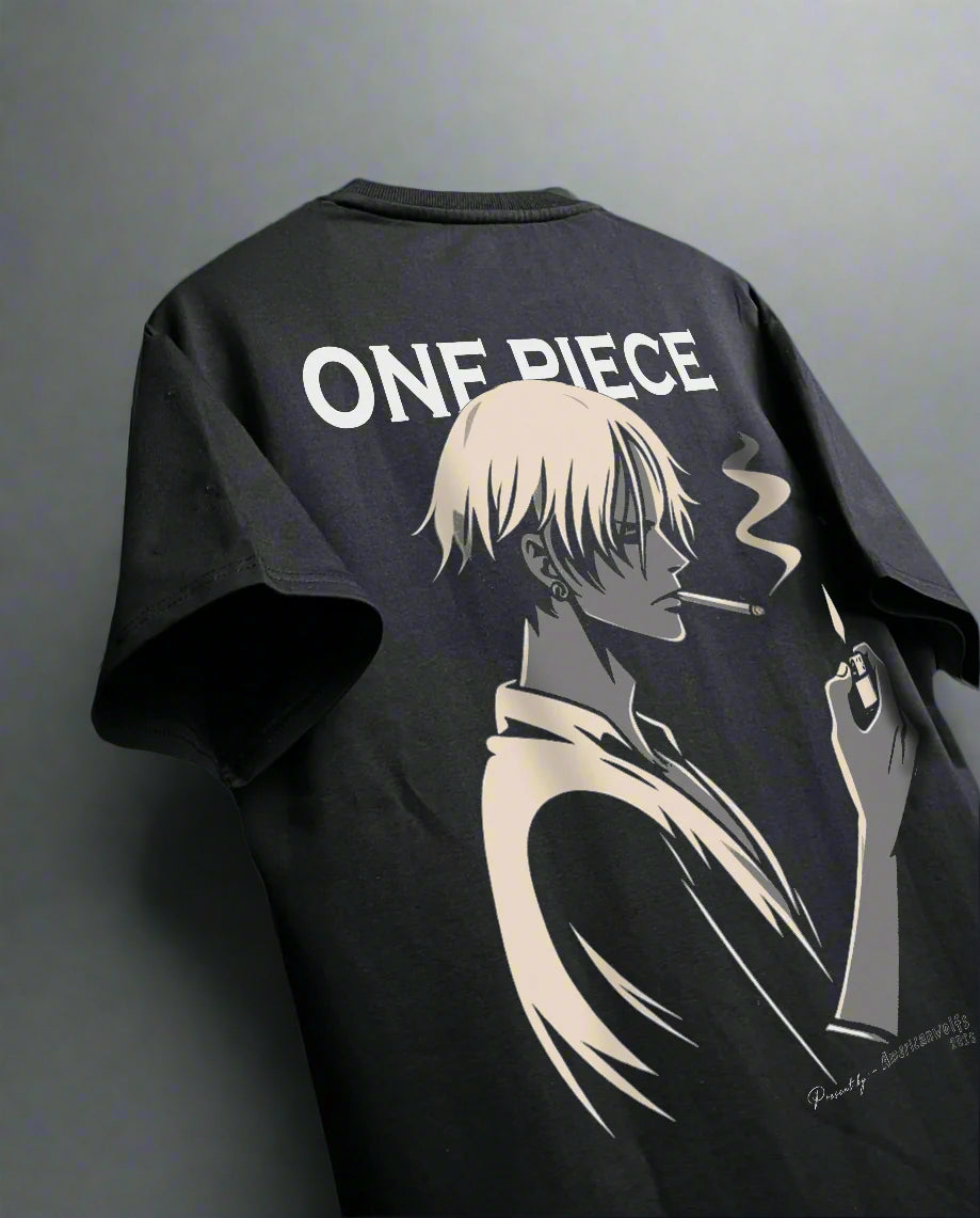 One Piece Oversized Graphic T Shirt | Black Unisex
